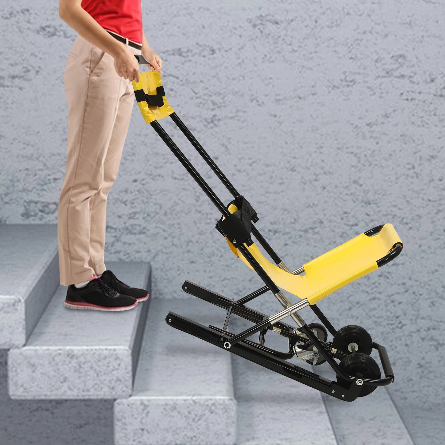 Portable Lift Stair Chair For Elderly With Manual Lift Evacuation