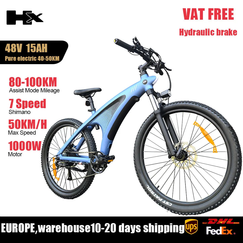 Huanci HX Q5 2000W Electric Mountain Ebike With Removable Battery