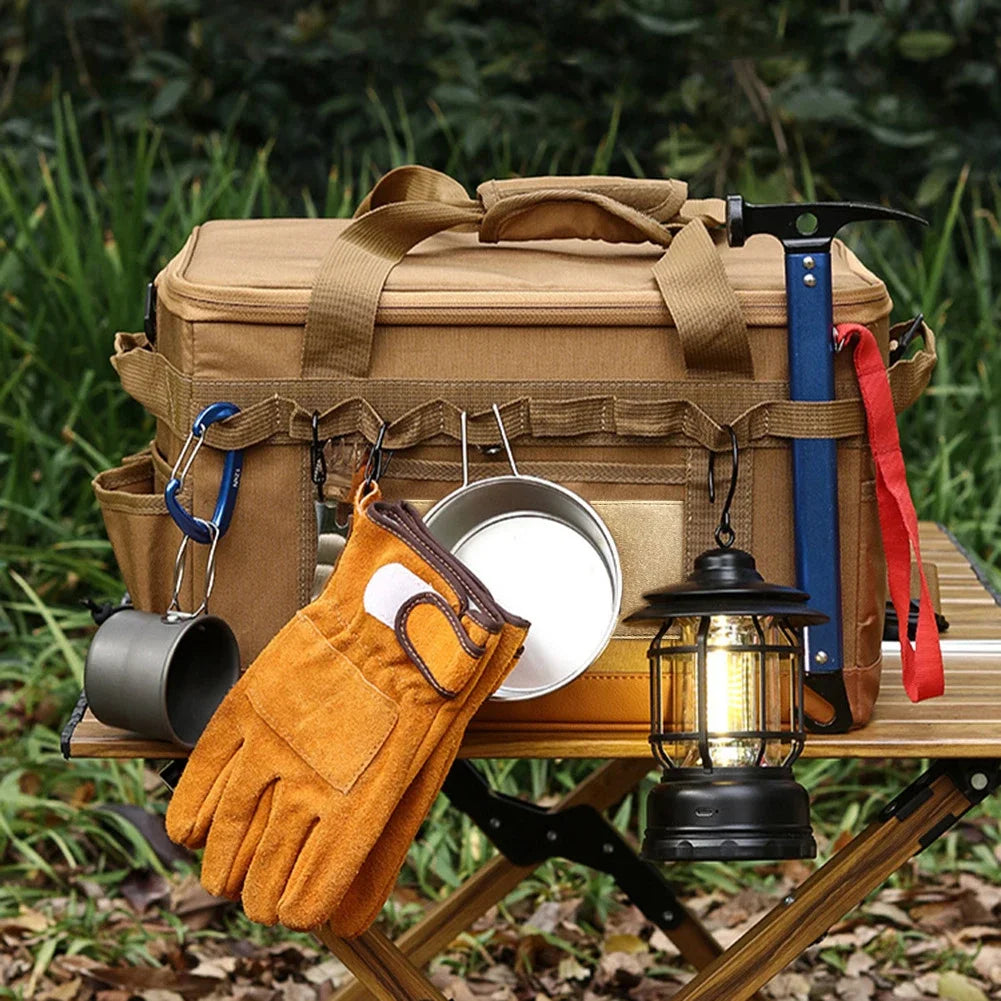 Hign-concerned Camping Utensil Organizer Collapsible Stove Storage Case