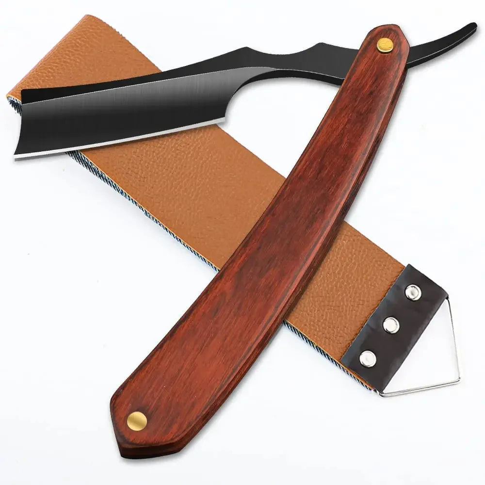 From The Vendor Field Professional Straight Razor With Leather Strap