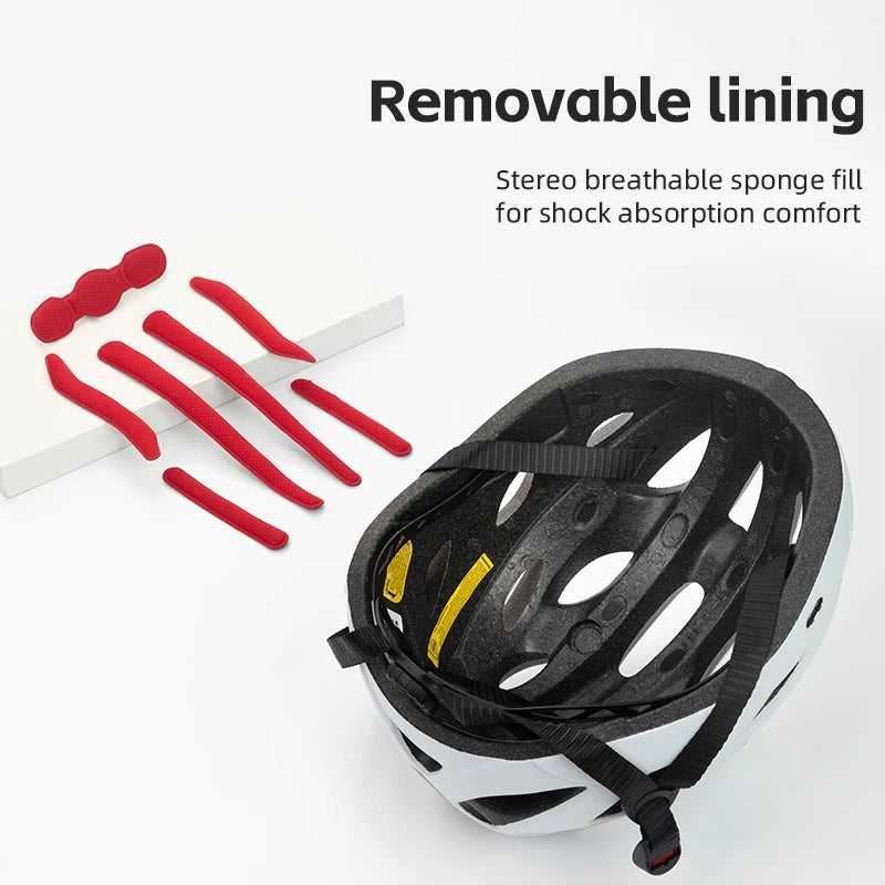 ROCKBROS Cycling Helmet With Integrated Goggles Lightweight Head Protection