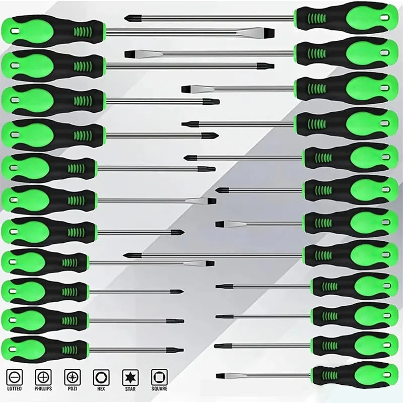 NONEDIY 100 Piece Insulated Magnetic Screwdriver Set With Plastic Holder