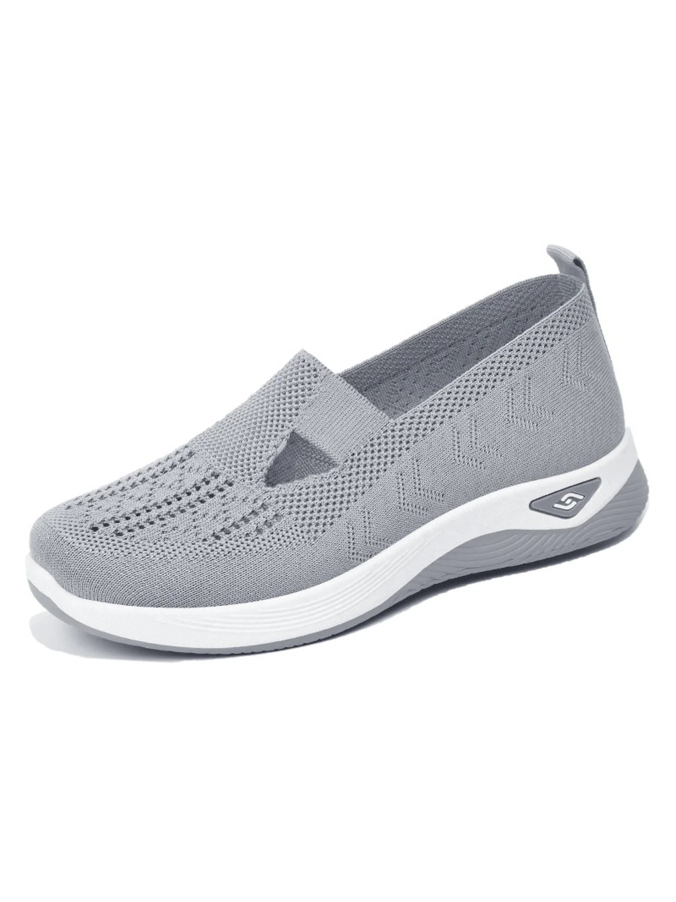 Breathable Women's Knitted Casual Sneakers Low Top Summer Shoes