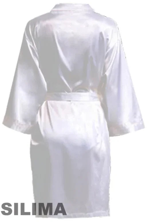 Guangdong Craft Of Weaving Satin Bride Robe Kimono For Wedding Party