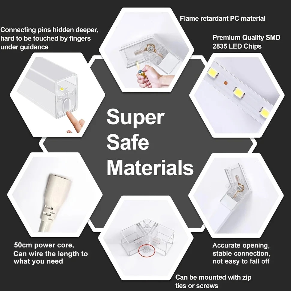 Hexagon LED Garage Light Honeycomb Ceiling For Detailing Shops