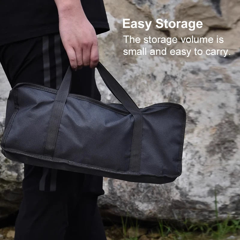 West Tune Folding Camping Table Aluminum Lightweight Storage Mesh Bag