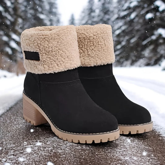 Winter Faux Fur Snow Boots For Women With Platform Warmth