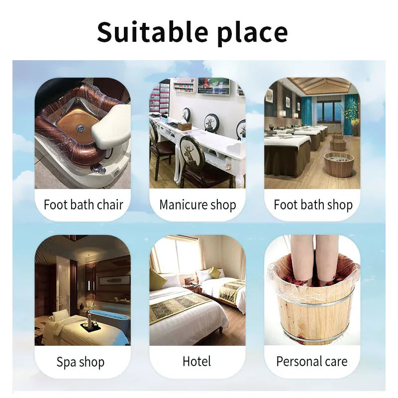 Maryton Disposable Foot Spa Liners For Pedicure Chairs 1200 Pack
