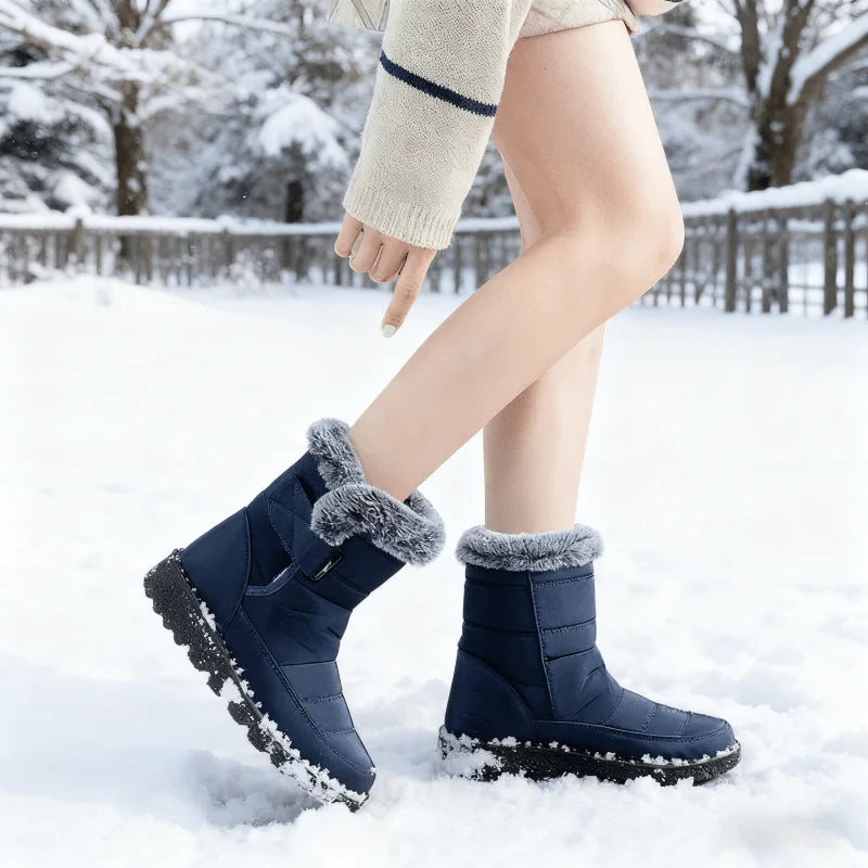 FZY Womens Winter Snow Boots Faux Fur Lining Warm Ankle