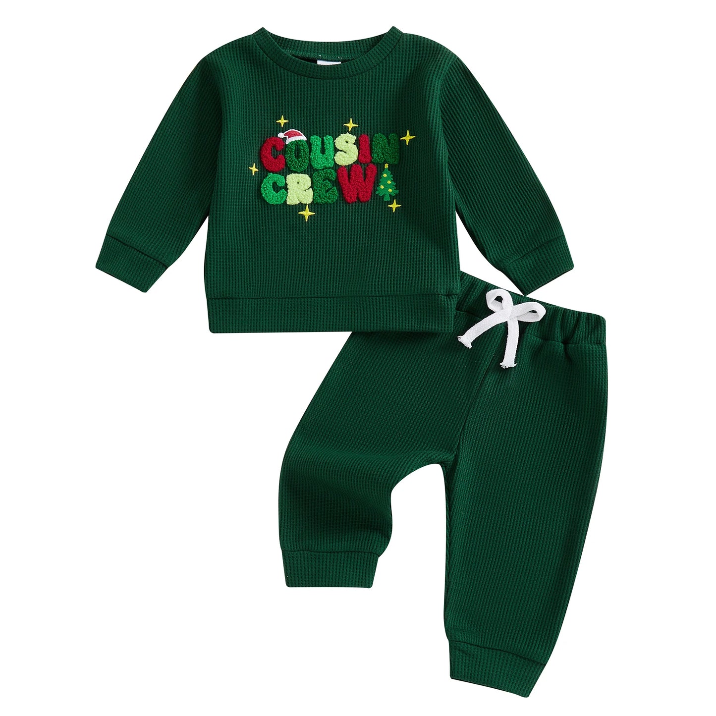 Guangdong Infant Snowflake Hoodie And Joggers Two Piece Holiday Set