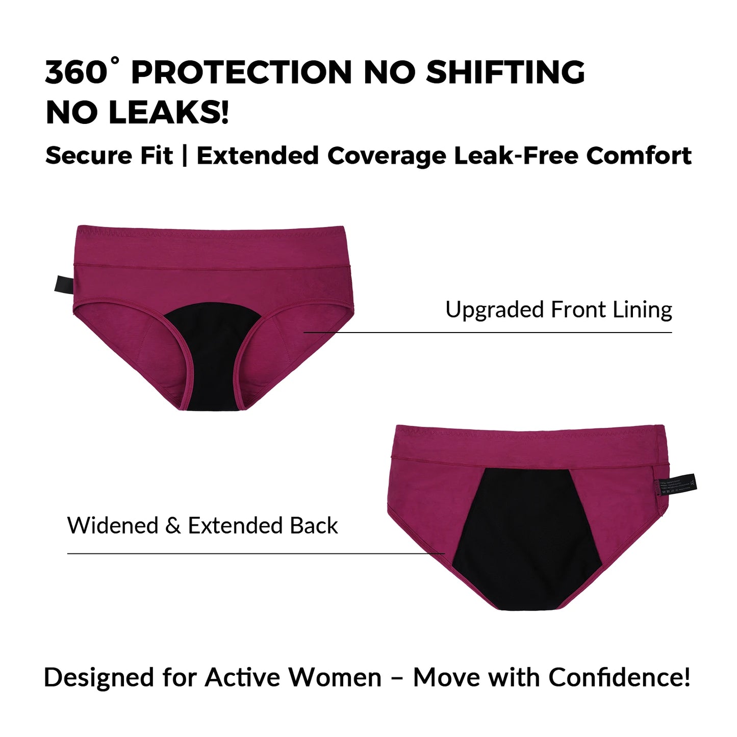 From The Vendor Field Bamboo Viscose Period Underwear For Women