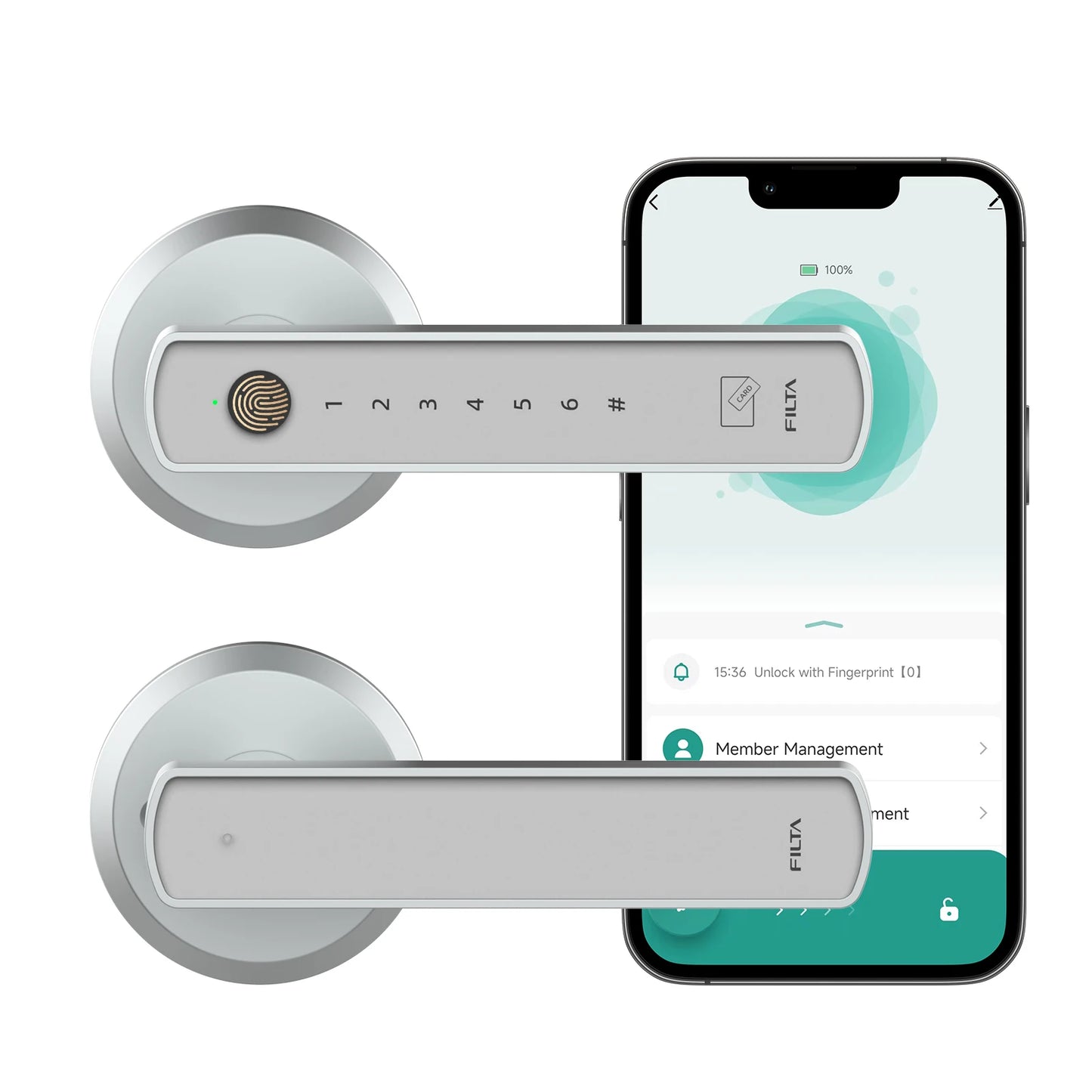 Viladepot Smart Lock Fingerprint Door Lock With Bluetooth App Control