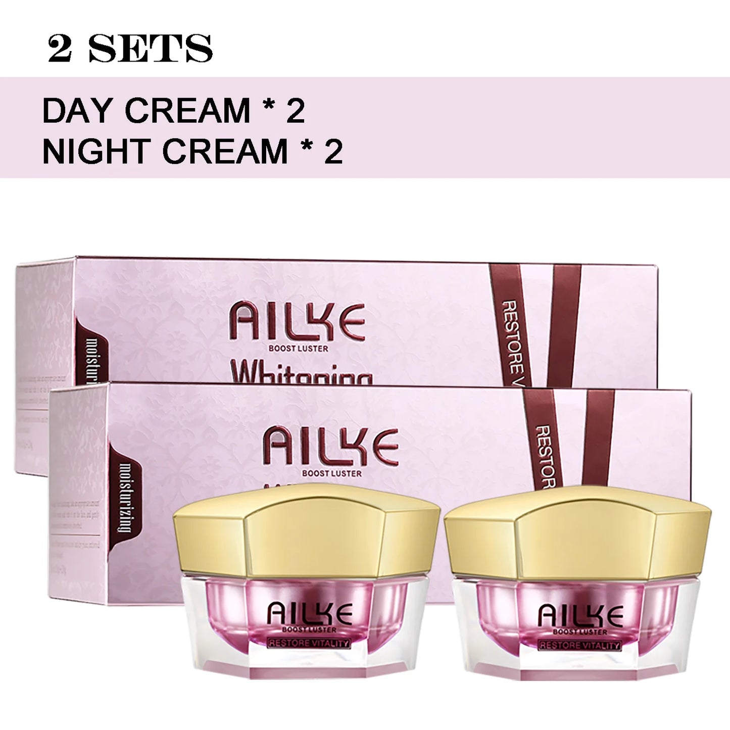 AILKE Skin Radiant Facial Cream Sodium Hyaluronate Brightening Moisturizing