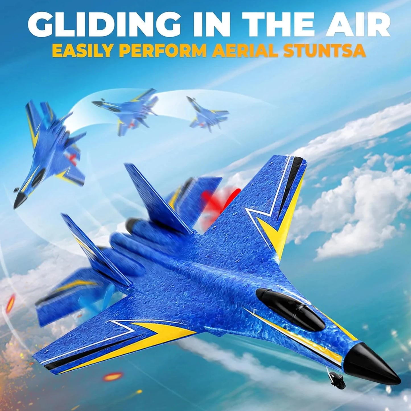 HW33 RC Fighter Jet Toy Fixed Wing Plane With 6 Axis Gyro