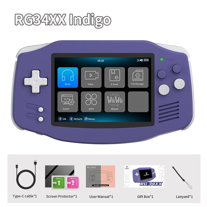 Anbernic RG34XX Retro Handheld Console With WiFi Bluetooth HDTV Output