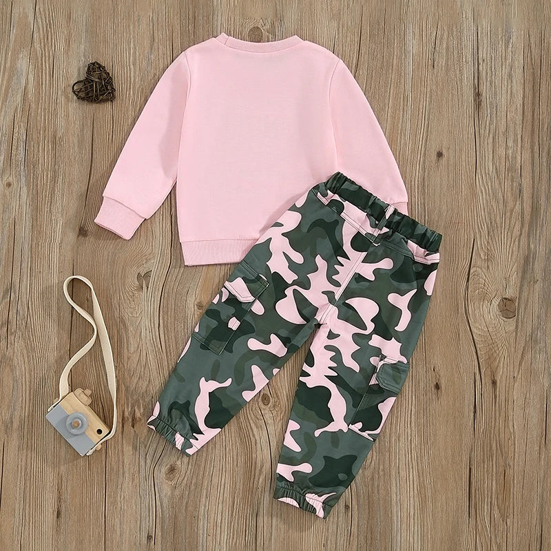 Pudcoco Girls Autumn 2 Piece Outfit With O Neck Top