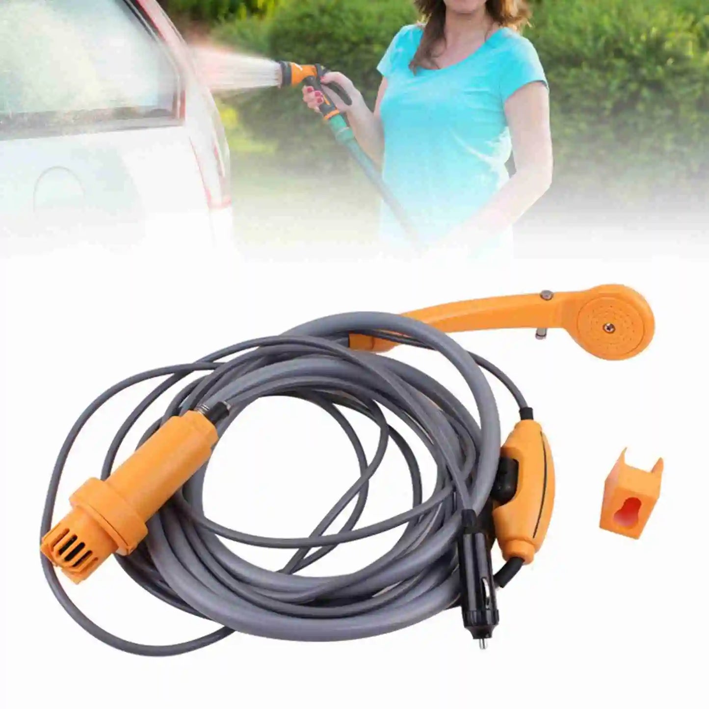 LIXADA Portable Camping Shower Kit With Adjustable Flow Leakproof