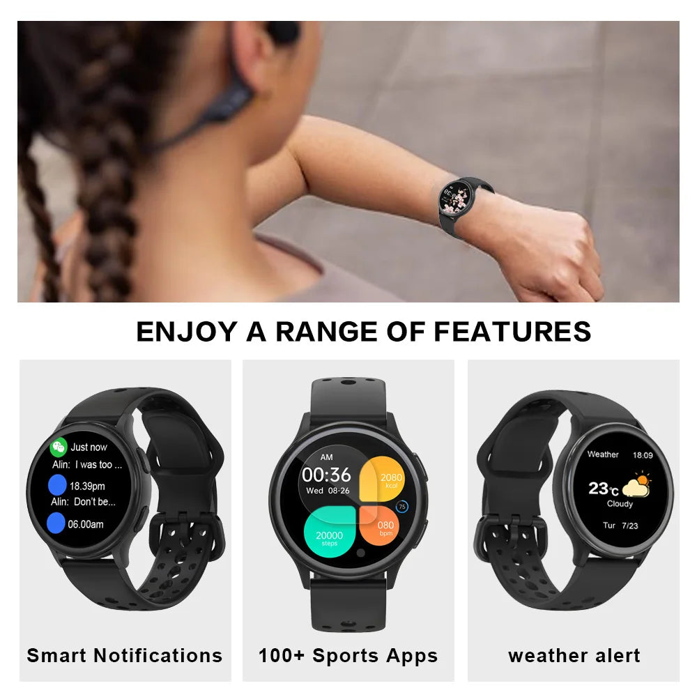 Anyloop Smartwatch for Women With 400 Watch Faces Health Tracking