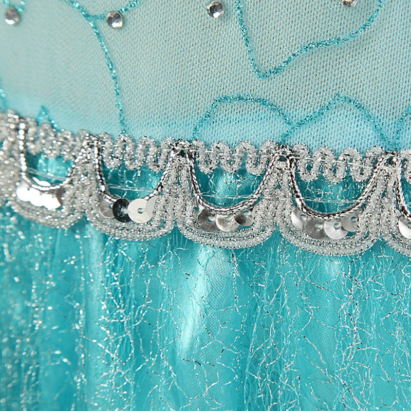 Piggy Dream Elsa Princess Dress Baby Girls Snow Queen Cosplay