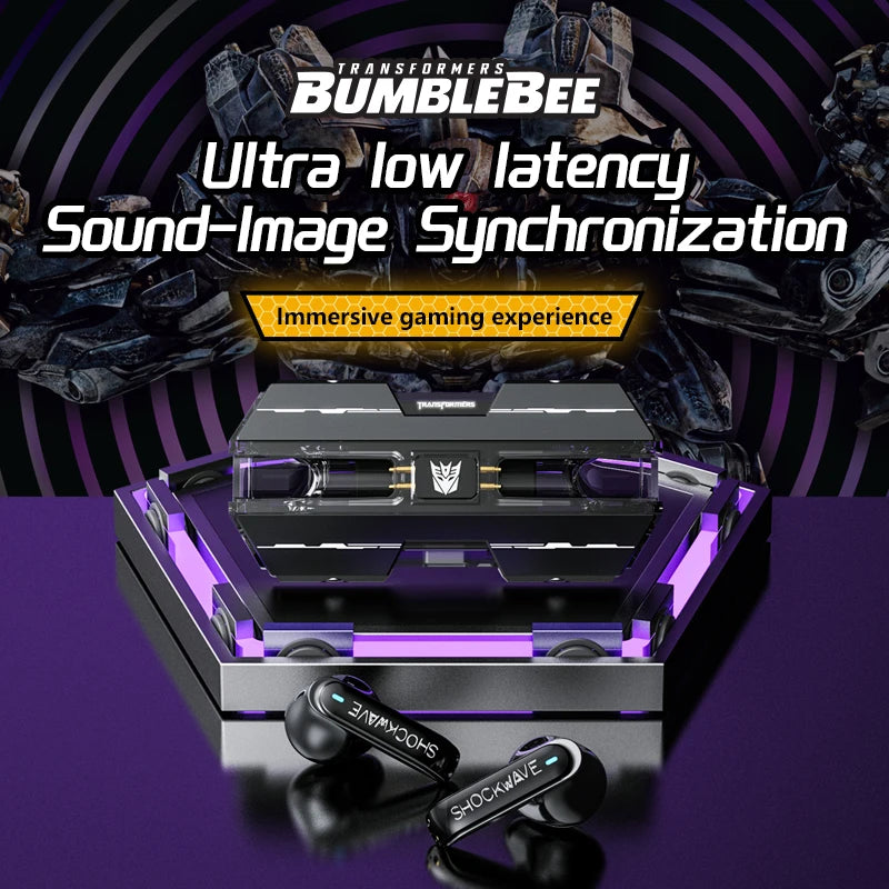 Transformers TF T01 Gaming Earphones Bluetooth 5.3 HD Call Earbuds