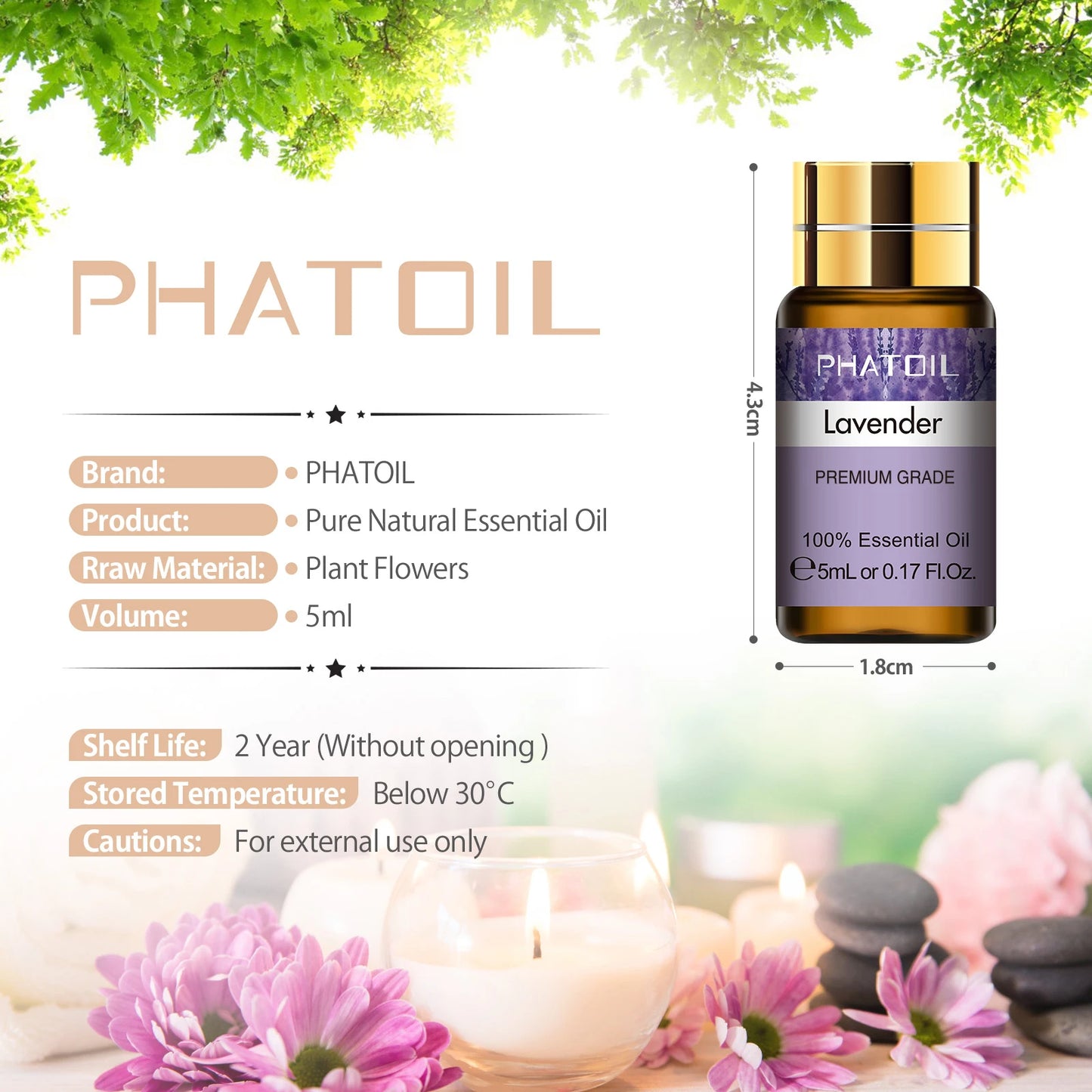 PHATOIL 15 Piece Essential Oils Gift Set Pure Plant Aromas