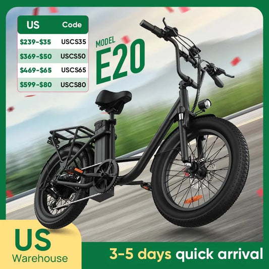 URLIFE 1000W E20 Electric Bike With Removable 48V Battery
