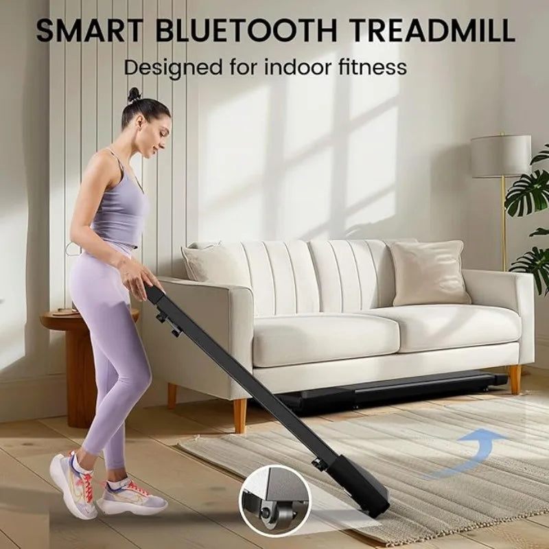Superun 2-In-1 Home Office Walking Treadmill With App Remote