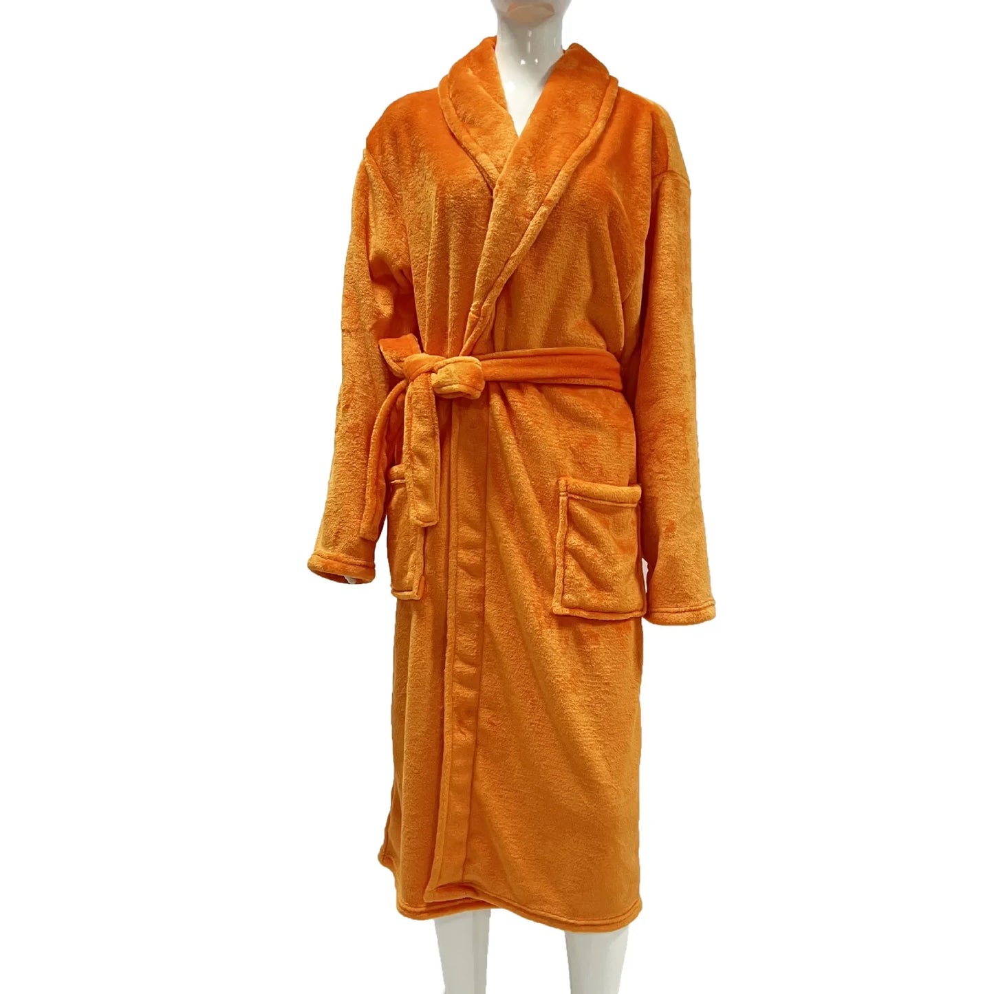 Casual Flannel Bathrobe Set For Women Two Piece Home Wear