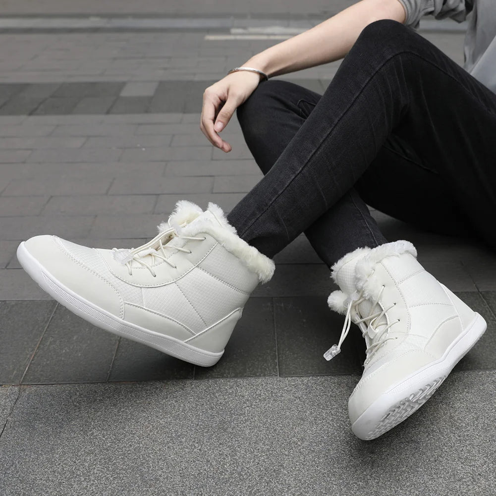 Shunmaii Women Winter Snow Boots Fur Lined Waterproof Anti Slip Wide Toe Box