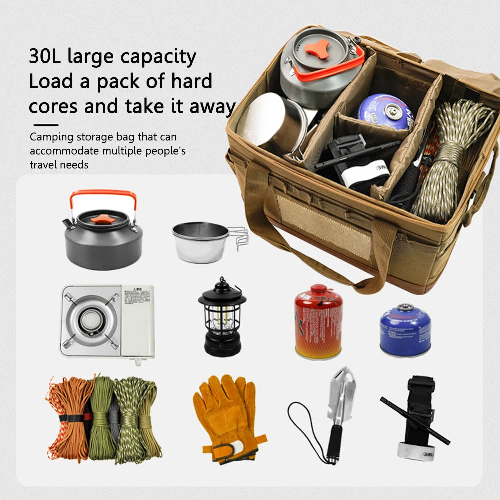 Hign-concerned Camping Utensil Organizer Collapsible Stove Storage Case