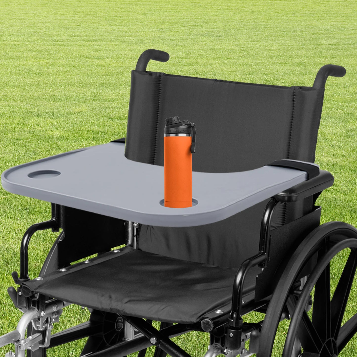 Detachable Wheelchair Tray Table With Cup Holder For Eating