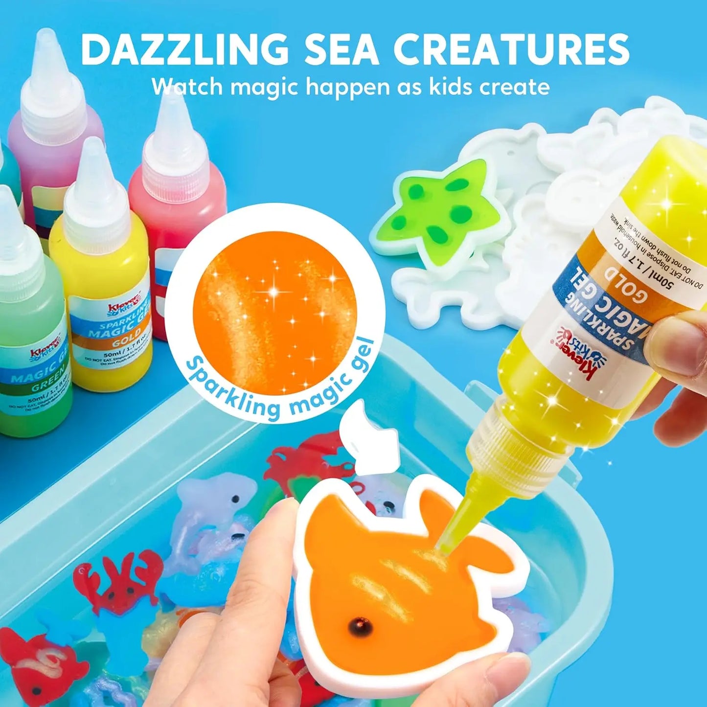 Joyfy Water Gel Kit Magic Fairy Gel Toy Set With Preserving Bottle