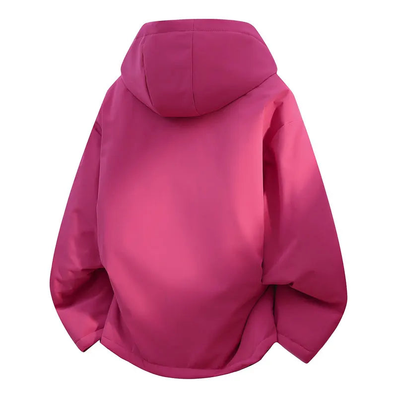 Ippolich Winter Jacket Waterproof Windproof Hooded Coat For Men Women