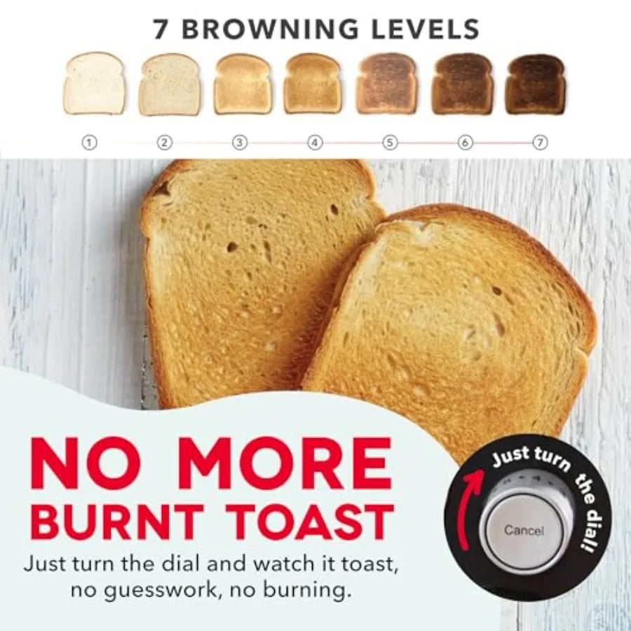 YAO HUI HUANG Toaster With Window And Extra Wide Slots Bagel Function