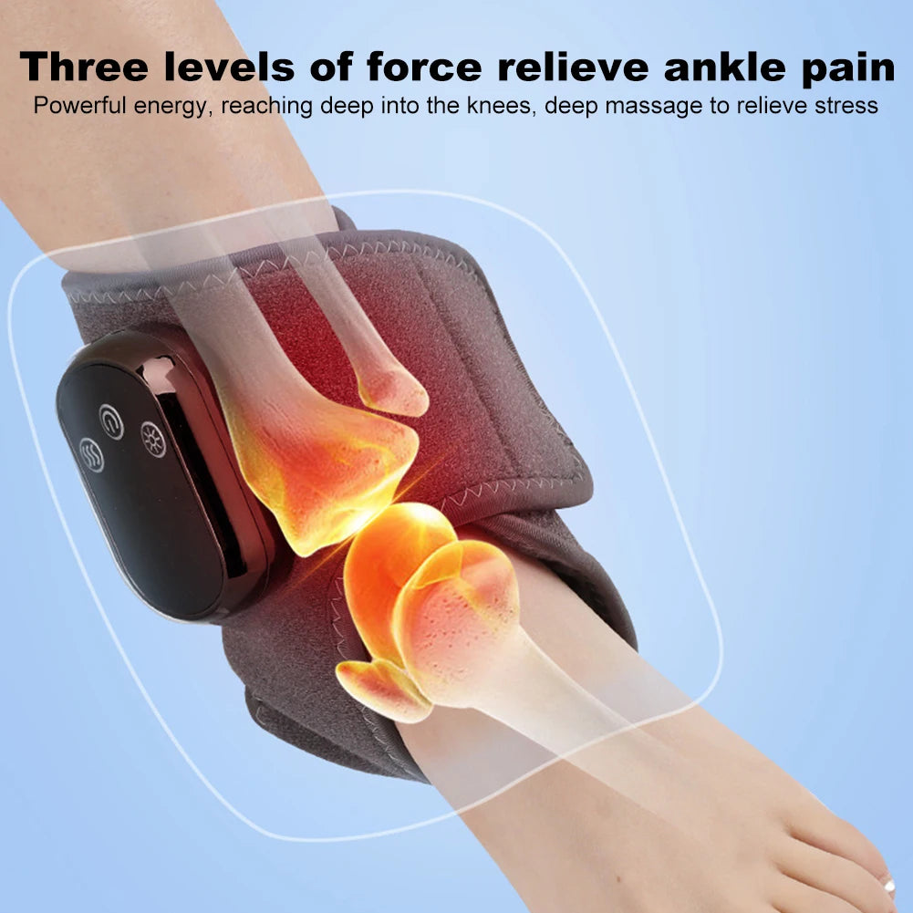 APWIKOGERE Cordless Heated Ankle Wrap Massager With 3 Vibration Modes