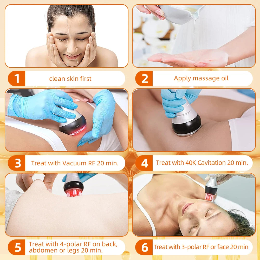 Moonic Beauty Four In One 40K Ultrasonic Slimming Device