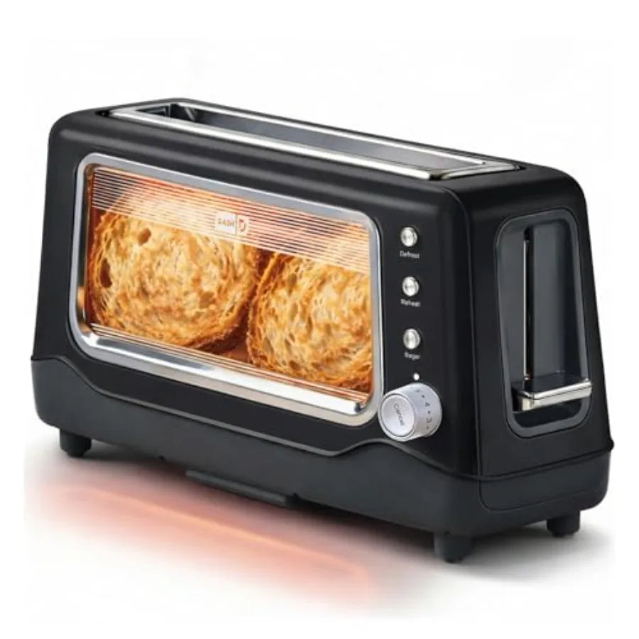 YAO HUI HUANG Toaster With Window And Extra Wide Slots Bagel Function