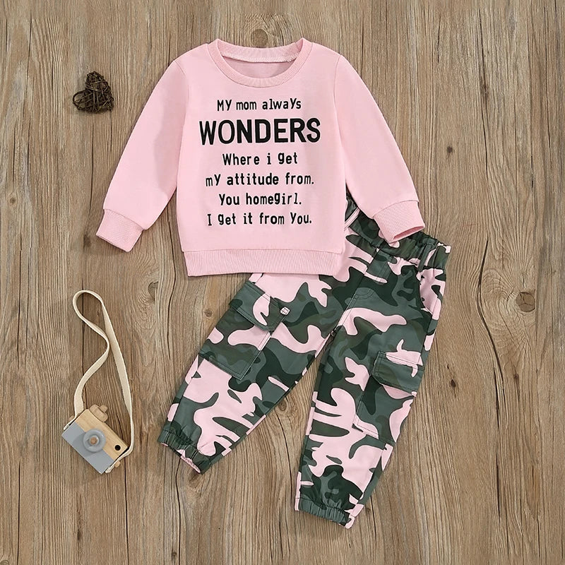 Pudcoco Girls Autumn 2 Piece Outfit With O Neck Top