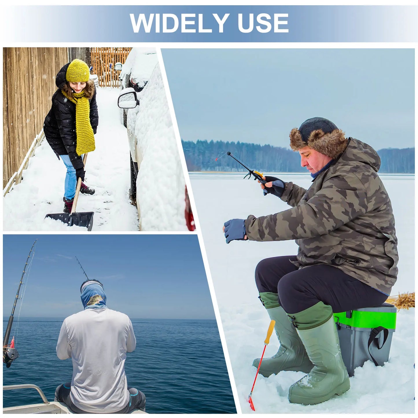 Polar Fleece Neck Warmer Face Mask For Outdoor Sports Unisex