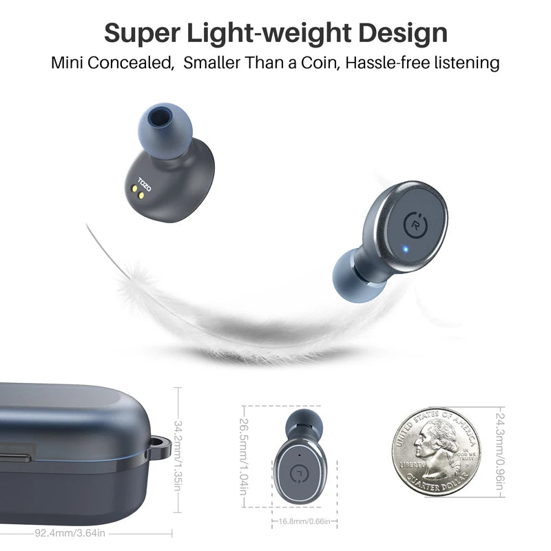 TOZO AI Translate TWS Earbuds Bluetooth 5.3 ENC Mic