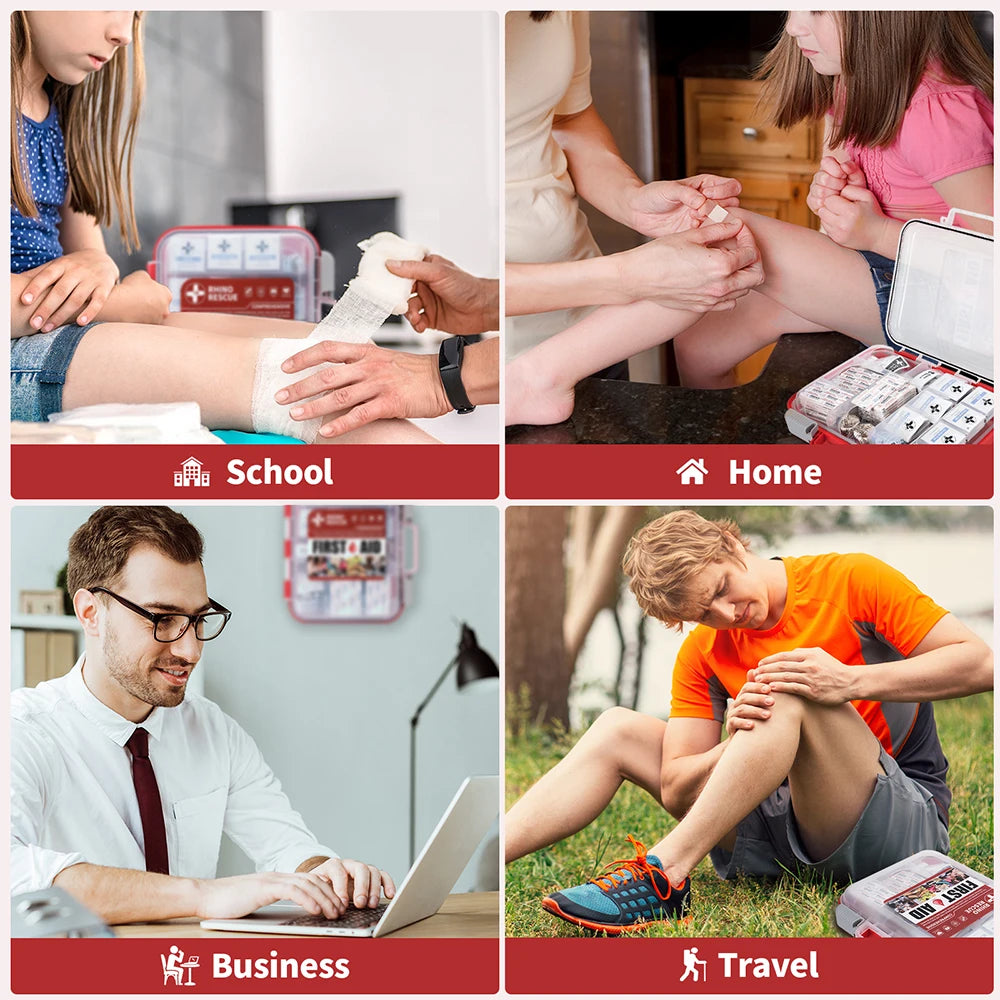 Rhino Rescue 350 Piece OSHA All Purpose First Aid Kit