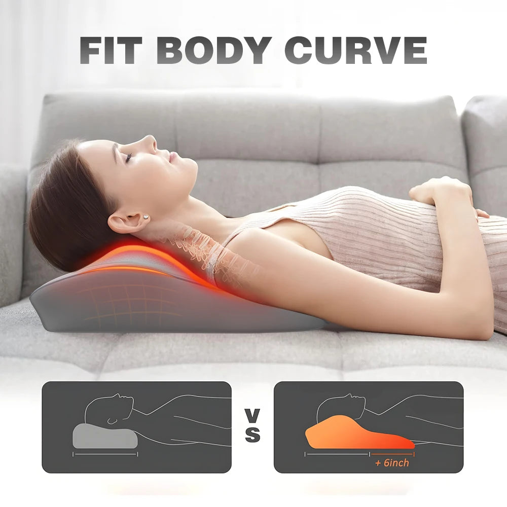 HIMOUTA Back Massager With Heat 3D Kneading Pillow For Neck