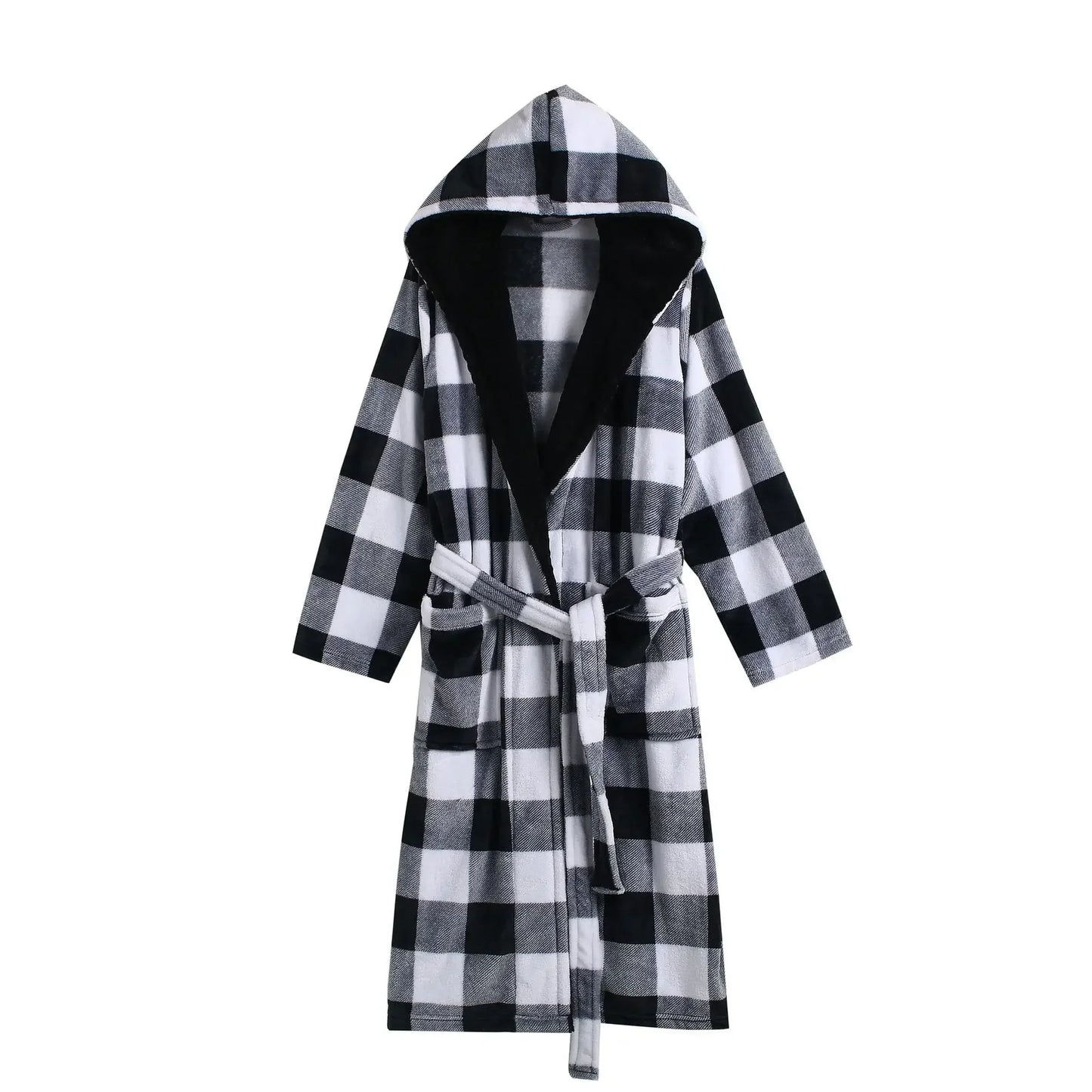 Casual Flannel Bathrobe Set For Women Two Piece Home Wear