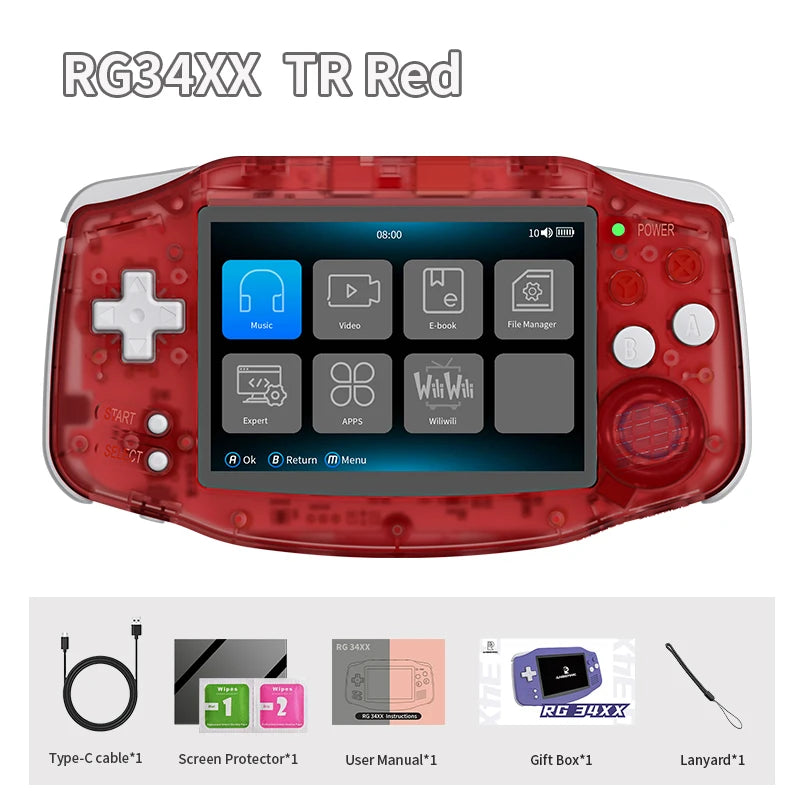 Anbernic RG34XX Retro Handheld Console With WiFi Bluetooth HDTV Output