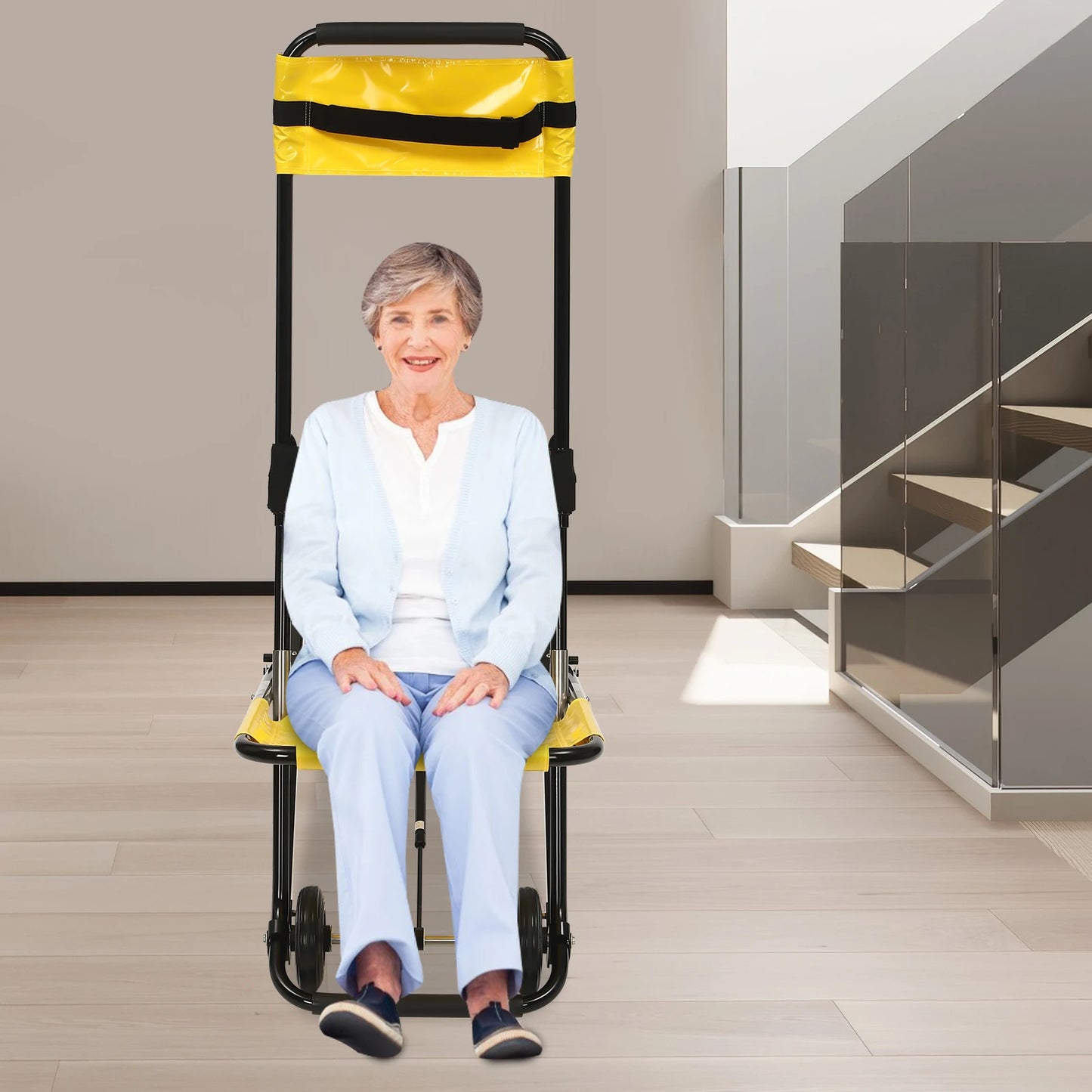 Portable Lift Stair Chair For Elderly With Manual Lift Evacuation