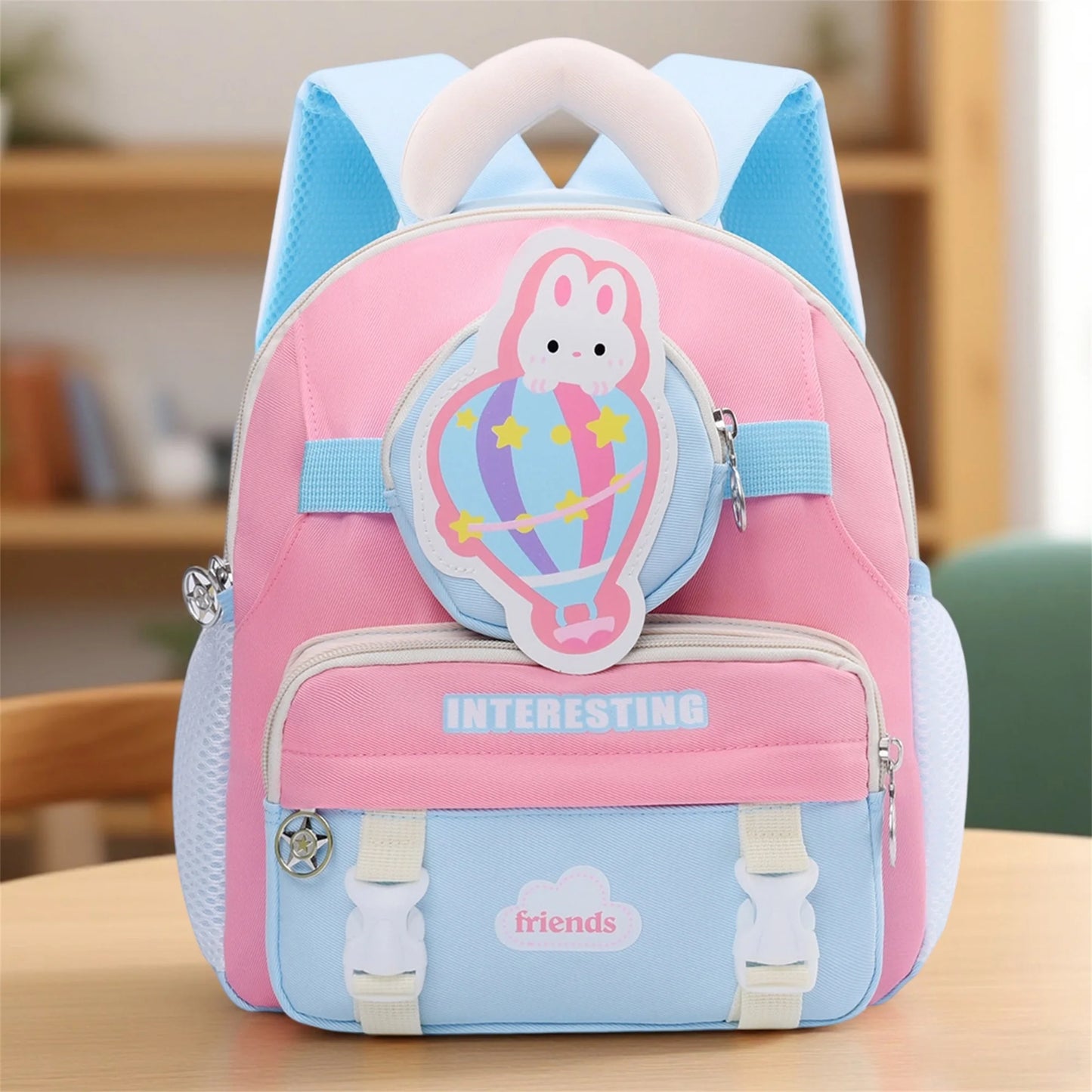 CN Guangdong Adorable Bunny Kids Backpack Unisex Cartoon Preschool Bag