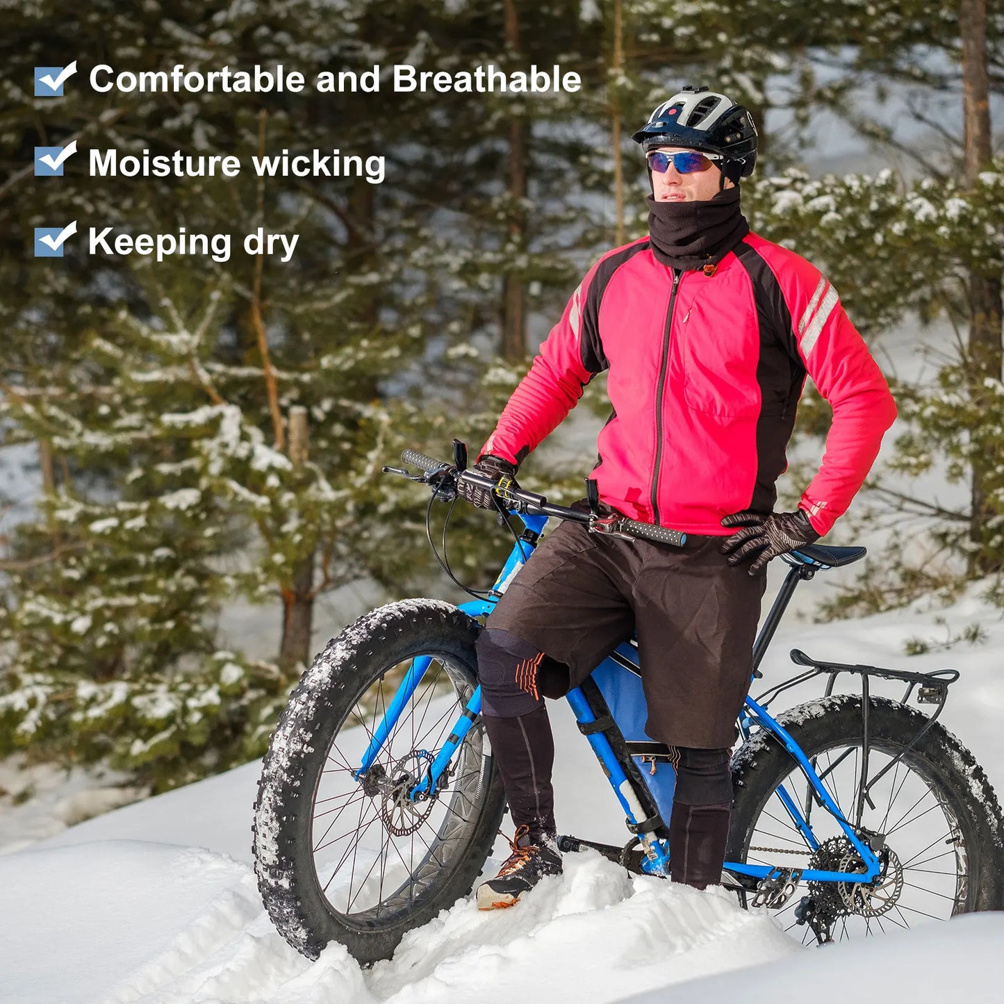 Polar Fleece Neck Warmer Face Mask For Outdoor Sports Unisex