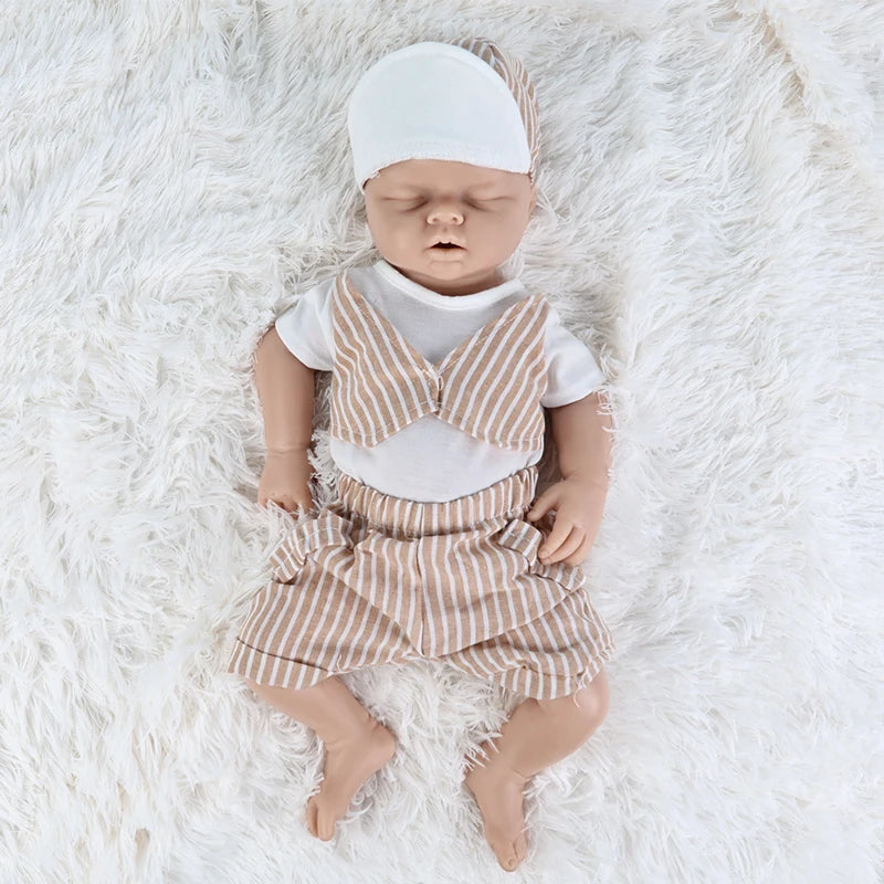 IVITA Reborn Silicone Baby Doll Unpainted Realistic Toy For Kids