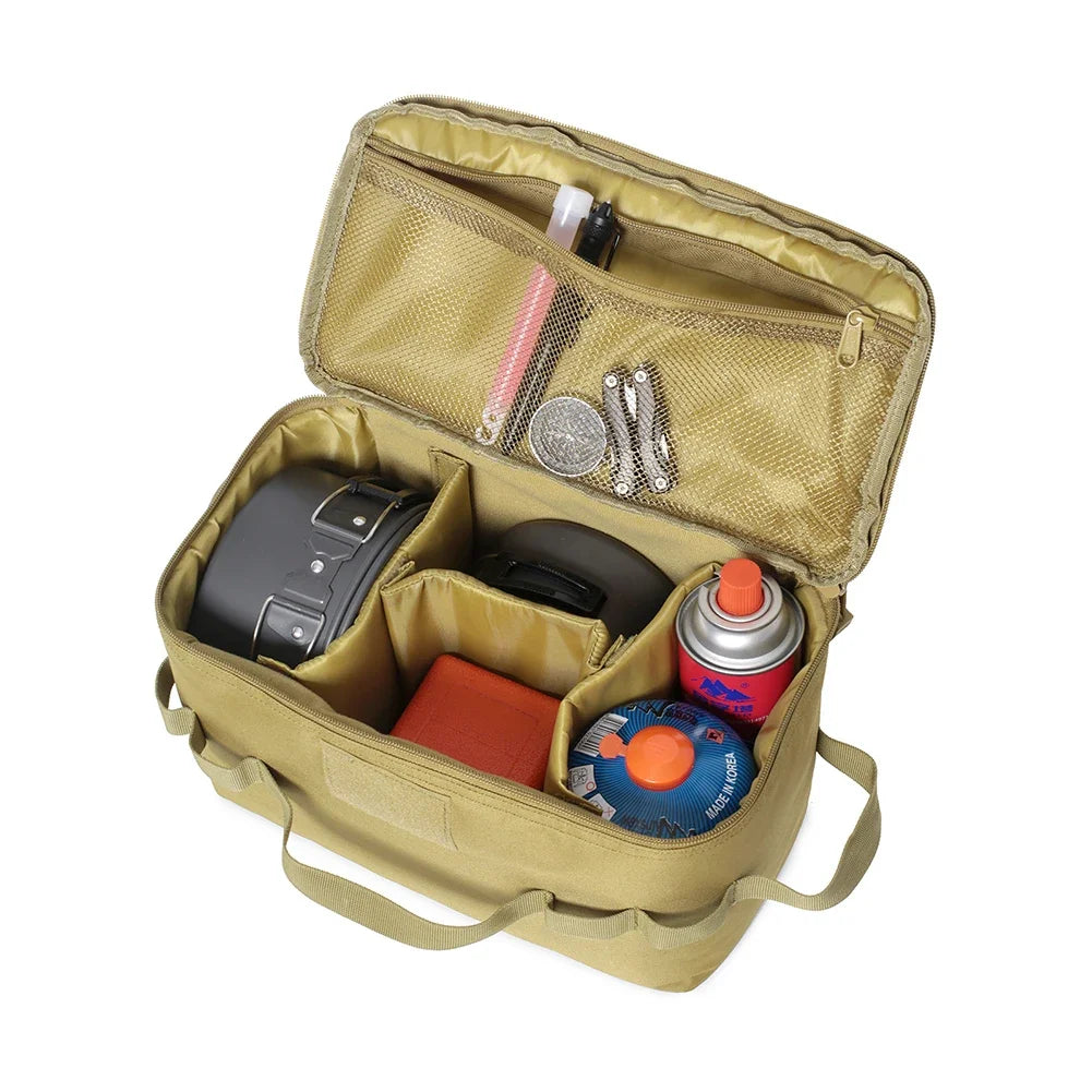 Hign-concerned Camping Utensil Organizer Collapsible Stove Storage Case