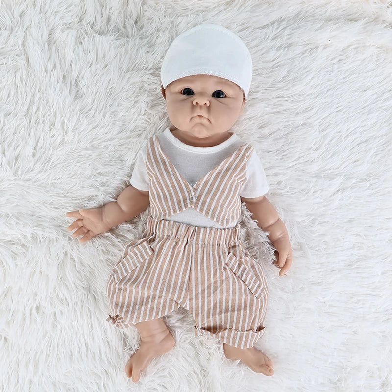 IVITA Reborn Silicone Baby Doll Unpainted Realistic Toy For Kids